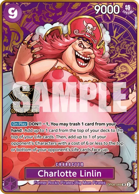 Carte One Piece Charlotte Linlin OP08-069 · parallèle 2, extension Cartes d'autres produits