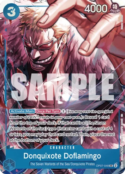 Carte One Piece Donquixote Doflamingo OP07-048 · parallèle, extension Cartes d'autres produits