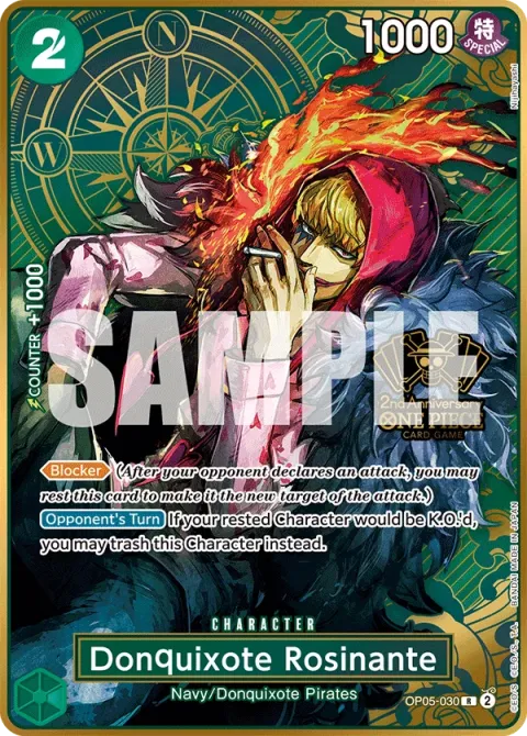 Carte One Piece Donquixote Rosinante OP05-030 · parallèle 2, extension Cartes d'autres produits