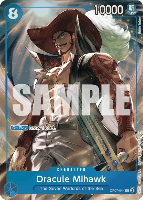 Carte One Piece Dracule Mihawk OP07-044 · parallèle, extension Cartes d'autres produits