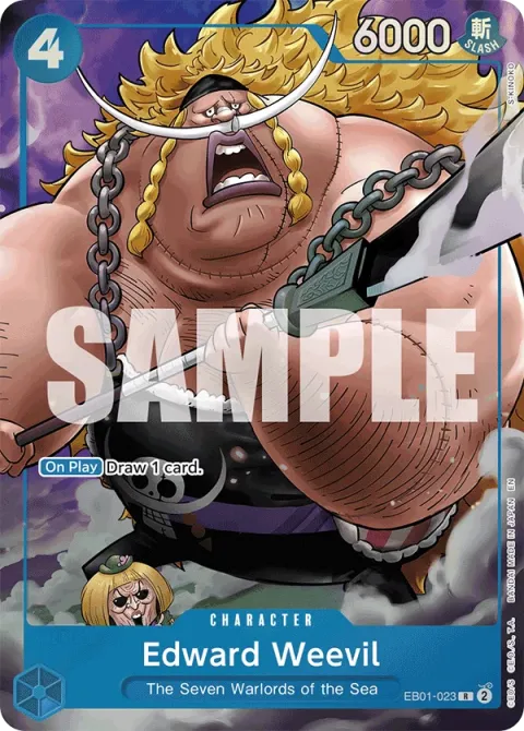 Carte One Piece Edward Weevil EB01-023 · parallèle 2, extension Cartes d'autres produits