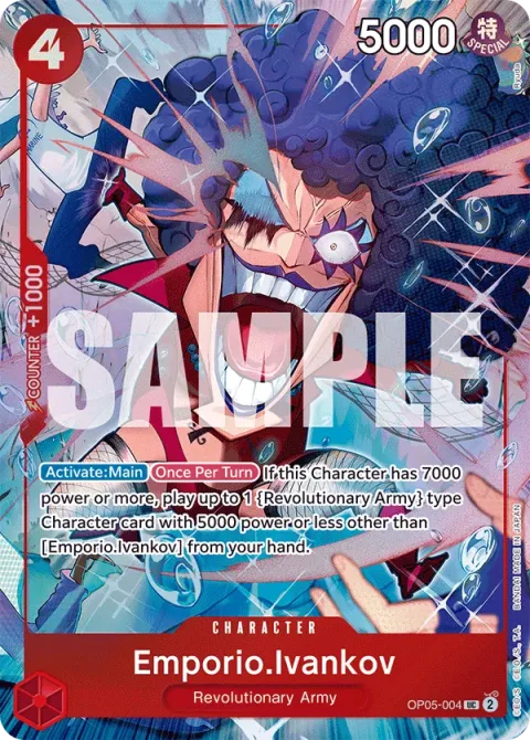 Carte One Piece Emporio.Ivankov OP05-004 · parallèle 2, extension Cartes d'autres produits