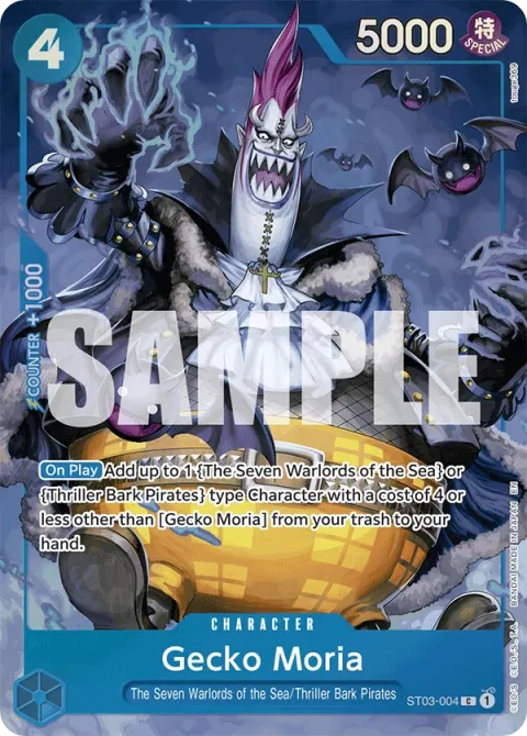 Carte One Piece Gecko Moria ST03-004 · parallèle 3, extension Cartes d'autres produits
