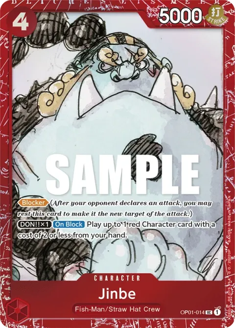 Carte One Piece Jinbe OP01-014 · parallèle, extension Cartes d'autres produits