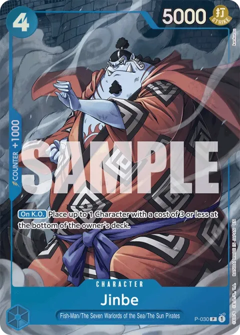 Carte One Piece Jinbe P-030 · parallèle 2, extension Cartes d'autres produits