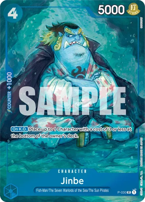 Carte One Piece Jinbe P-030 · parallèle 3, extension Cartes d'autres produits