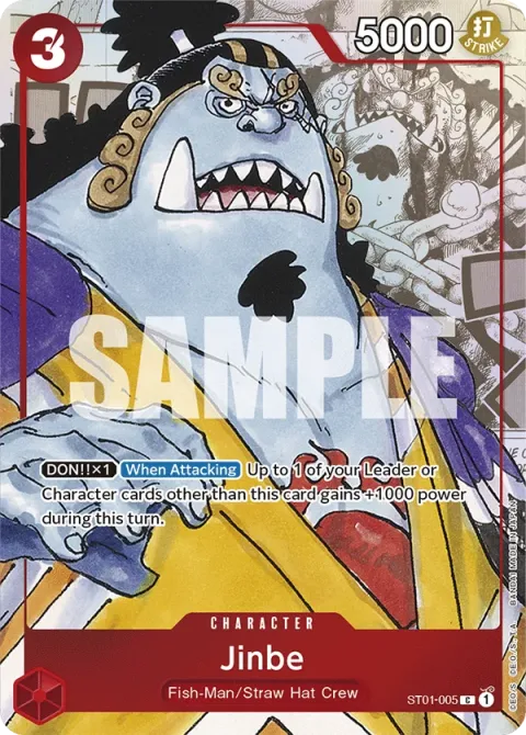 Carte One Piece Jinbe ST01-005 · parallèle, extension Cartes d'autres produits