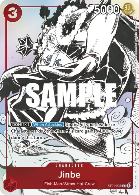 Carte One Piece Jinbe ST01-005 · parallèle 2, extension Cartes d'autres produits