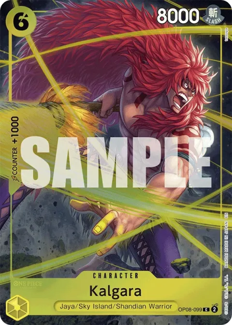 Carte One Piece Kalgara OP08-099 · parallèle 2, extension Cartes d'autres produits