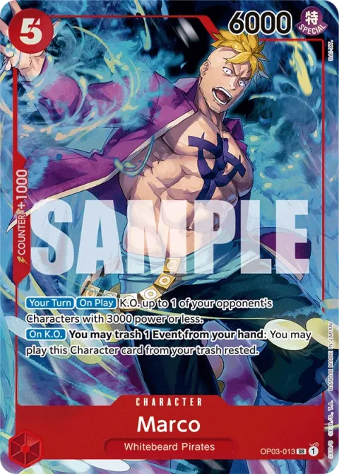 Carte One Piece Marco OP03-013 · parallèle 2, extension Cartes d'autres produits