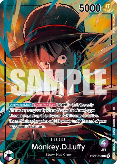 Carte One Piece Monkey.D.Luffy EB02-010 · parallèle 3, extension Cartes d'autres produits