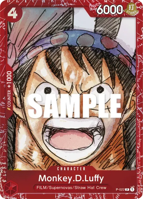 Carte One Piece Monkey.D.Luffy P-022 · parallèle, extension Cartes d'autres produits