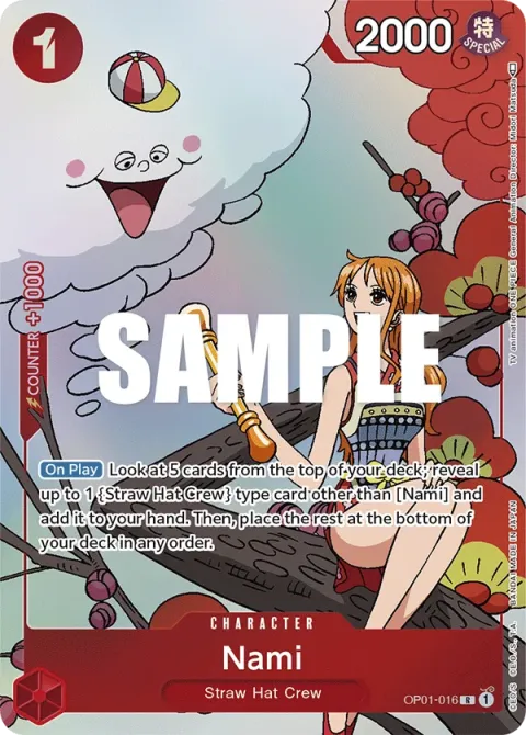 Carte One Piece Nami OP01-016 · parallèle 5, extension Cartes d'autres produits