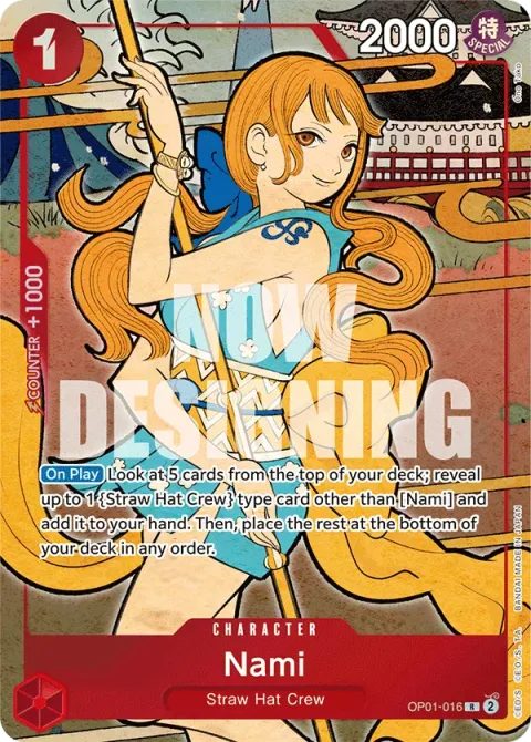Carte One Piece Nami OP01-016 · parallèle 7, extension Cartes d'autres produits