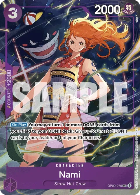 Carte One Piece Nami OP09-070 · parallèle, extension Cartes d'autres produits