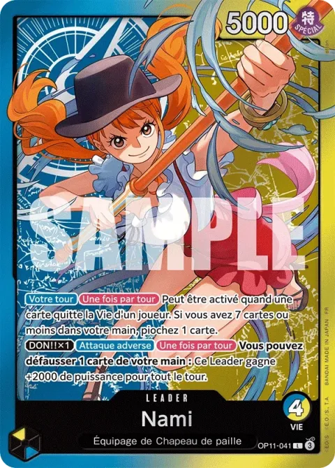 Carte One Piece Nami OP11-041 · parallèle 2, extension Cartes d'autres produits