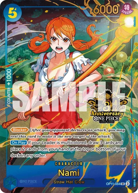 Carte One Piece Nami OP11-054 · parallèle 2, extension Cartes d'autres produits