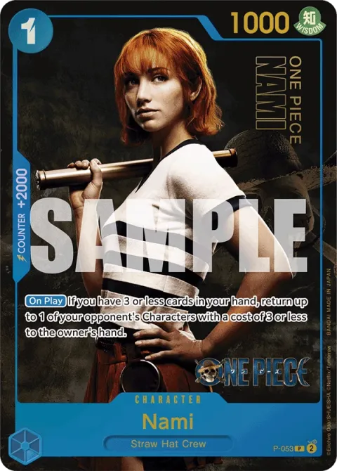 Carte One Piece Nami P-053 · parallèle 4, extension Cartes d'autres produits