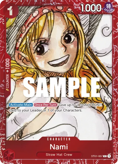 Carte One Piece Nami ST01-007 · parallèle, extension Cartes d'autres produits