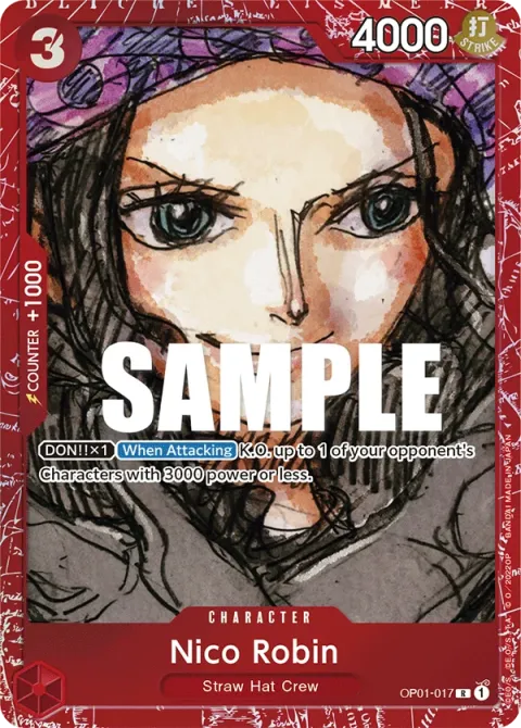Carte One Piece Nico Robin OP01-017 · parallèle, extension Cartes d'autres produits