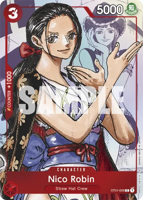 Carte One Piece Nico Robin ST01-008 · parallèle, extension Cartes d'autres produits