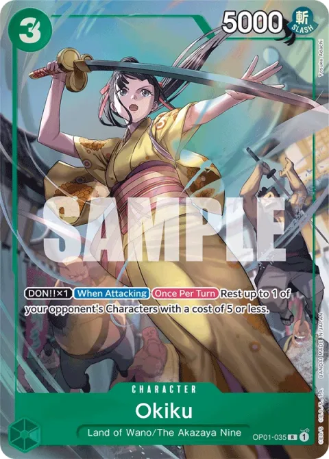 Carte One Piece Okiku OP01-035 · parallèle 3, extension Cartes d'autres produits