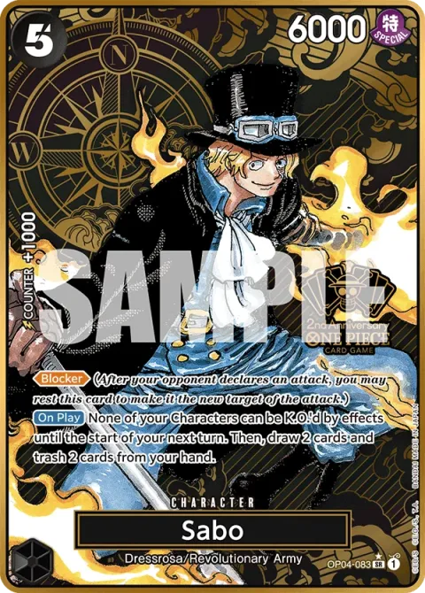 Carte One Piece Sabo OP04-083 · parallèle 5, extension Cartes d'autres produits