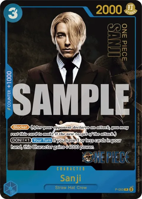 Carte One Piece Sanji P-050 · parallèle, extension Cartes d'autres produits