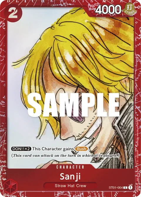 Carte One Piece Sanji ST01-004 · parallèle 2, extension Cartes d'autres produits
