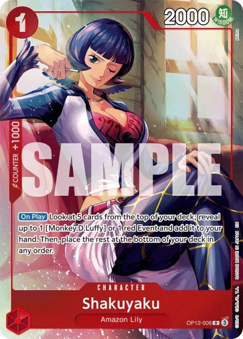Carte One Piece Shakuyaku OP12-006 · parallèle, extension Cartes d'autres produits