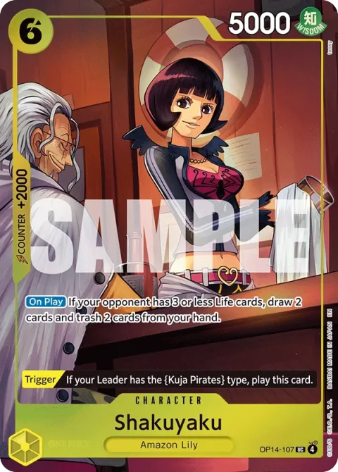 Carte One Piece Shakuyaku OP14-107 · parallèle, extension Cartes d'autres produits