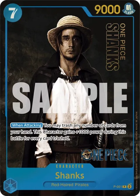 Carte One Piece Shanks P-051 · parallèle, extension Cartes d'autres produits