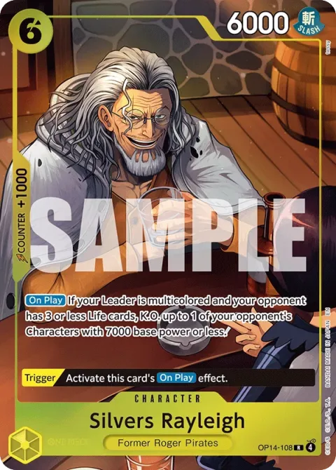 Carte One Piece Silvers Rayleigh OP14-108 · parallèle, extension Cartes d'autres produits