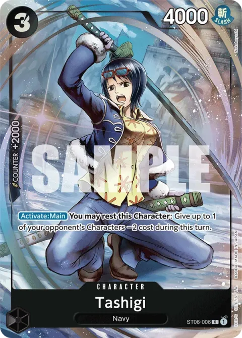 Carte One Piece Tashigi ST06-006 · parallèle 4, extension Cartes d'autres produits