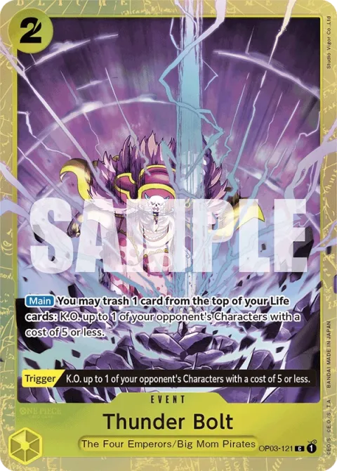 Carte One Piece Thunder Bolt OP03-121 · parallèle 5, extension Cartes d'autres produits