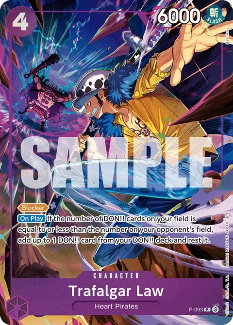 Carte One Piece Trafalgar Law P-093, extension Cartes d'autres produits