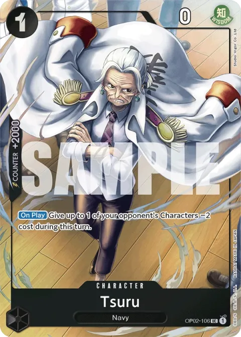 Carte One Piece Tsuru OP02-106 · parallèle 6, extension Cartes d'autres produits