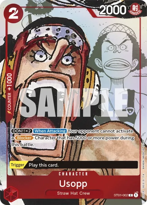 Carte One Piece Usopp ST01-002 · parallèle 2, extension Cartes d'autres produits