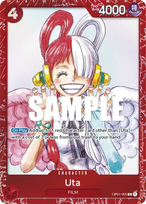Carte One Piece Uta OP01-005 · parallèle, extension Cartes d'autres produits