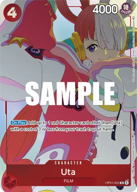 Carte One Piece Uta OP01-005 · parallèle 2, extension Cartes d'autres produits