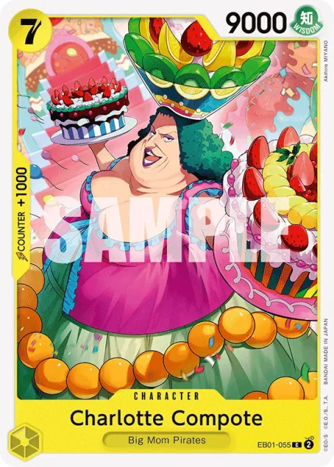 Carte One Piece Charlotte Compote EB01-055, extension Memorial Collection (sortie anglaise)