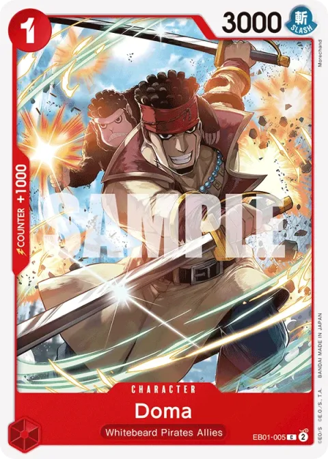 Carte One Piece Doma EB01-005, extension Memorial Collection (sortie anglaise)