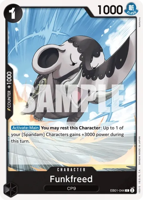 Carte One Piece Funkfreed EB01-044, extension Memorial Collection (sortie anglaise)