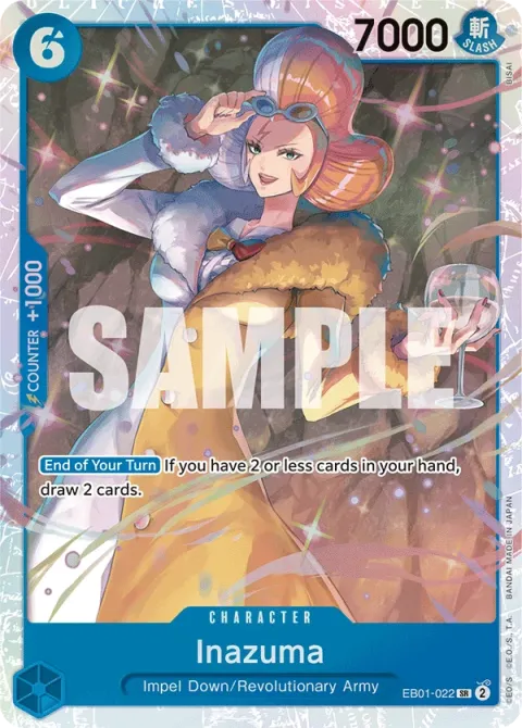 Carte One Piece Inazuma EB01-022, extension Memorial Collection (sortie anglaise)