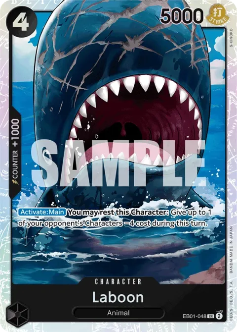 Carte One Piece Laboon EB01-048, extension Memorial Collection (sortie anglaise)