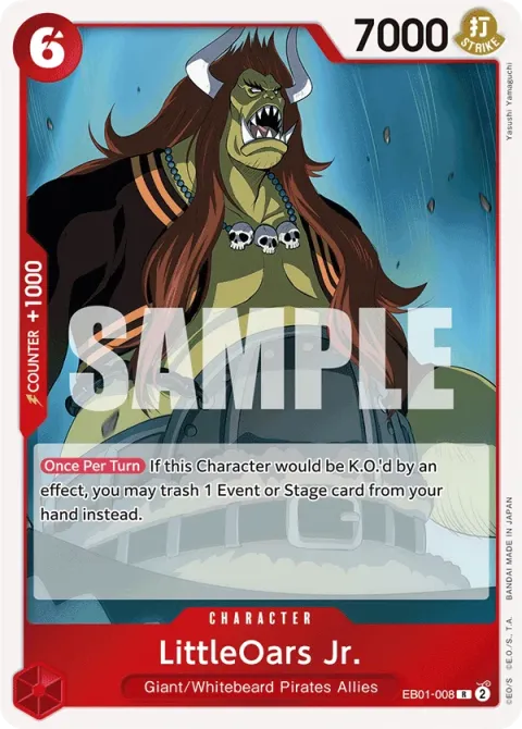 Carte One Piece LittleOars Jr. EB01-008, extension Memorial Collection (sortie anglaise)