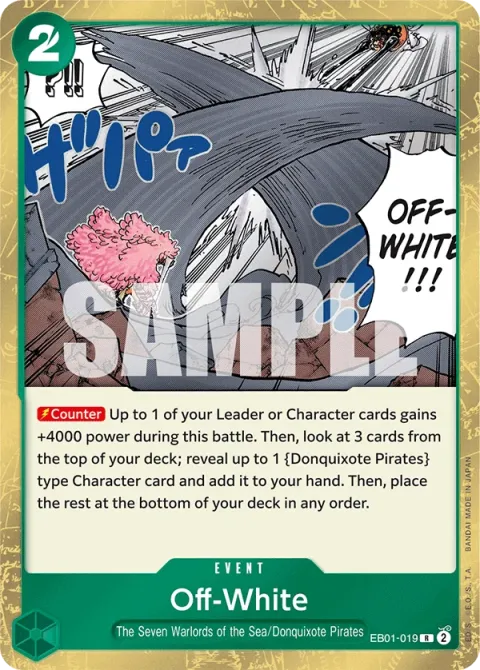 Carte One Piece Off-White EB01-019, extension Memorial Collection (sortie anglaise)
