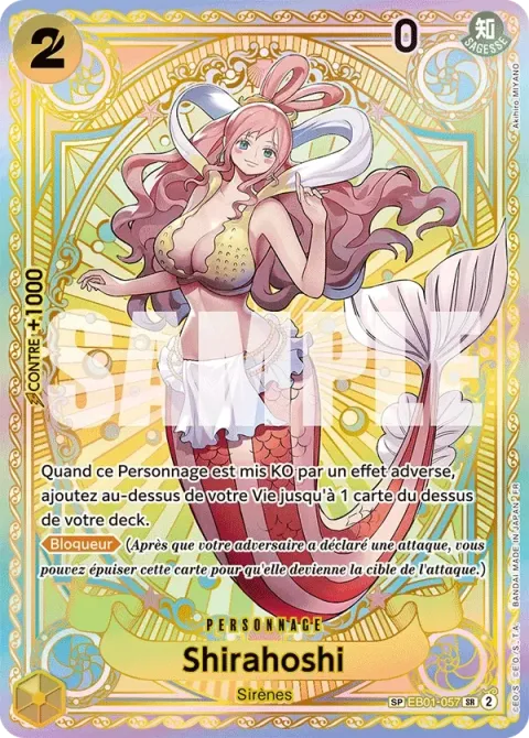 Carte One Piece Shirahoshi EB01-057 · parallèle, extension Memorial Collection (sortie anglaise)