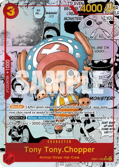 Carte One Piece Tony Tony.Chopper EB01-006 · parallèle 2, extension Memorial Collection (sortie anglaise)