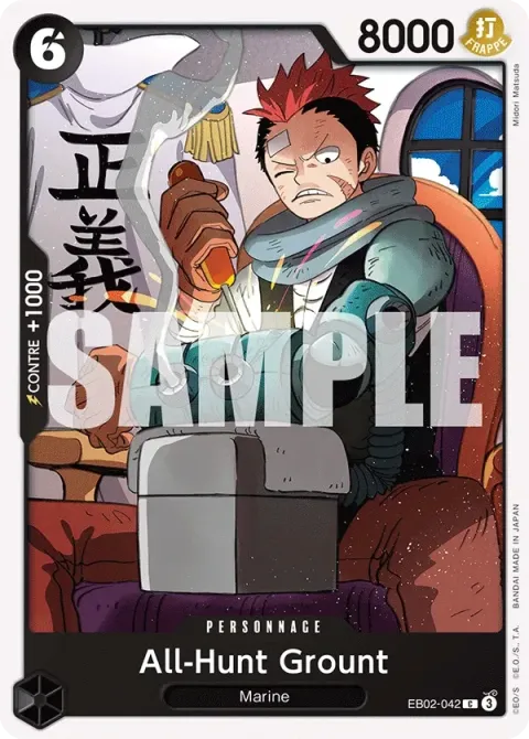 Carte One Piece All-Hunt Grount EB02-042, extension Anime 25th Collection
